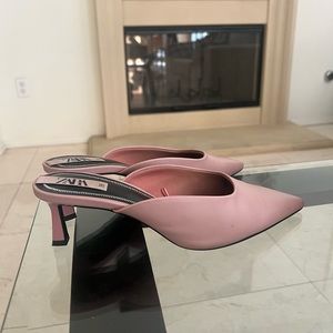 Zara Pink Kitten Heels